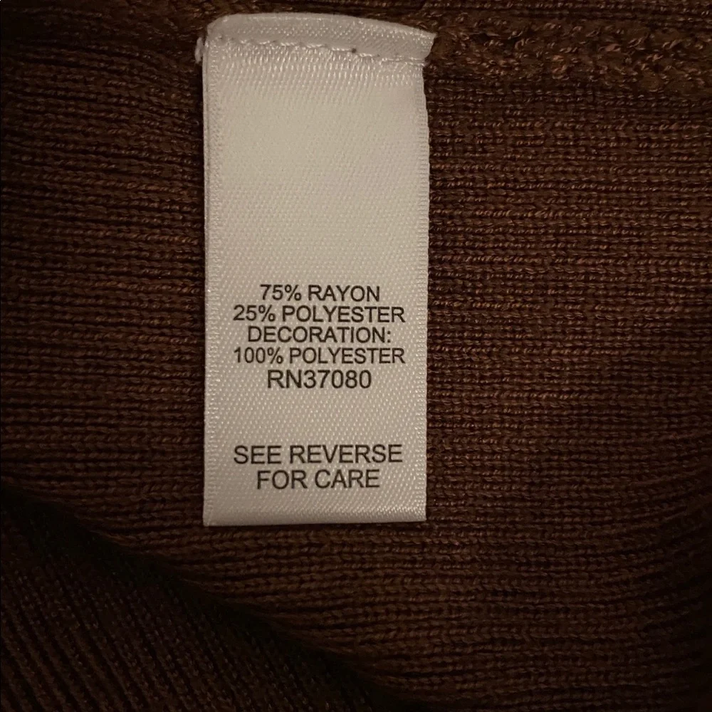 Cato Brown Ruffle Sleeve Top - Picture 8 of 10